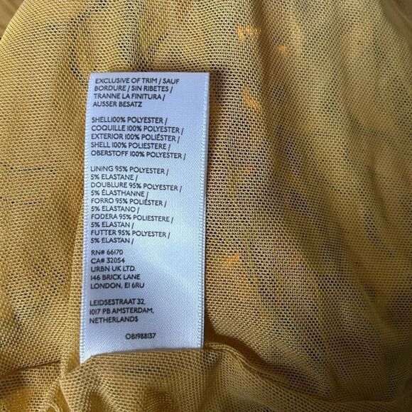 Silence + Noise  Sequin Gold Mini Gold  Dress(Size Medium) - Picture 5 of 6